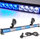 Blue/white Emergency Strobe Light Bar 36 Inch 13 Flash Patterns Traffic Advisor. Fixed Price $83.99.
