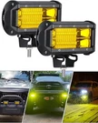 Chelhead Yellow Fog Lights, 5 Inch 72W Led Bar Off Road Amber Driving. Fixed Price $52.95.