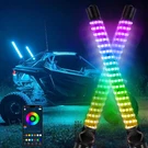 2X 1FT Cob Rgb Led Spiral Brake Whip Lights For Polaris Rzr Turbo Trail Xp 1000. Fixed Price $47.22.
