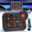 Mictuning Dimmable Switch Panel Rgb 6 Gang Led Light Bar Relay System 12/24V Box. Fixed Price $110.42.