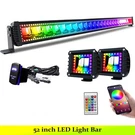 52 Inch Rgb 300W Led Light Bar Spot Flood Offroad Ford Toyota. Fixed Price $259.99.