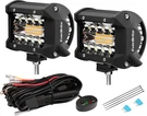 2PCS 4 Inch 60W Led Pods Off Road Light White Amber Strobe Modes With Mem. Fixed Price $27.05.