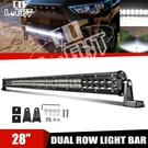 28INCH Dual Row Led Work Light Bar Spot Flood Combo Offroad 4WD Suv Atv Vs 30". Fixed Price $68.98.
