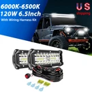 Nilight 120W 6.5INCH Led Lights Spot Flood Combo Driving Lamp Wiring Harness Kit. Fixed Price $45.99.