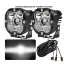 Colight 3INCH Squadron Sport White Led Pair Driving/combo Lights W/ Wire Harness. Fixed Price $94.46.