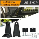 Pair Aluminum Alloy Universal Mounting Brackets Side Rotating Led Work Light Bar. Fixed Price $7.99.