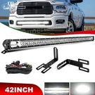 42'' Led Light Bar Combo + Bumper Mount Wire For Dodge Ram 2500 3500 2003-2019. Fixed Price $93.86.