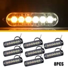 8X Led Car Strobe Light Emergency Flash Windshield Warning LAMPS12V Amber/white. Fixed Price $22.99.