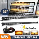 2X 30"/32" Strobe Slim Led Light Bar Grill + Wire Ford F250 F350 Super Duty. Fixed Price $102.19.