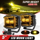 Colight 2PCS 5" 280W Led Work Spot Beam Pods Side Shooter Amber Drl. Fixed Price $144.41.