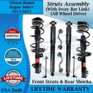 Monroe Oem Front Struts & Rear Shocks W/sway Bar Links For 2013-2015 Nissan 4X4. Fixed Price $562.19.