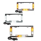 Xprite 13.5" Led Front/rear License Plate Strobe Light W/american Flag Truck. Fixed Price $53.99.