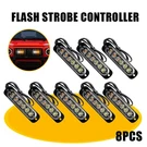 6 Led Amber/white Windshield Dash Strobe Light Bar Car Truck Warning Flash Lamp. Fixed Price $21.99.