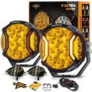 Auxbeam V-ultra 5 Inch 172W Led Side Shooter Amber/white Pod Lights W/ Drl. Fixed Price $195.59.