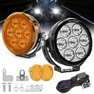 2X 120W Motorcycle Driving Fog Spot Light Auxiliary Lamp White+amber W/wire. Fixed Price $118.23.
