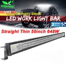 Straight 50INCH 648W Thin Led Work Light Bar For Off Road Truck Car Suv Jeep 4X4. Fixed Price $78.99.