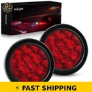 Nilight TL-18 4" Round Red Led Trailer Tail Lights IP67 Waterproof. Fixed Price $48.99.