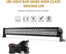 Auxbeam 32 Inch Led Light Bar 180W Cree Spot Flood Curved Off Road Driving 5D. Fixed Price $107.20.