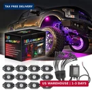 Lights Rgb 12 Pods, Swatow 4X4 Multicolor Neon Rocks Kit Led Underglow Whee. Fixed Price $143.74.