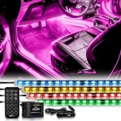 OPT7 All-color Smart Led Strips Interior Car Kit Ambient Dash Foot Lighting 4PC. Fixed Price $49.99.