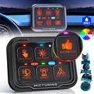 Mictuning 6/8 Gang Switch Panel On-off Led Lights Circuit Control Relay System. Fixed Price $99.99.