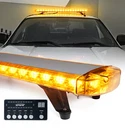 Xprite 48" Led Rooftop Strobe Light Bar White Amber W/ Control Emergency Warning. Fixed Price $242.09.
