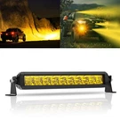Amber Led Light Bar 12 Inch Single Row Super Bright Spot Flood Combo Work.... Fixed Price $90.59.