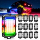 Mictuning Q2 Max Rgb+ic Led Rock Lights 8/12/16 Pods Underglow Neon Accent. Fixed Price $165.21.