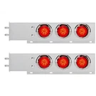 United Pacific 61014 Light Bar With Visors, Polished, Stainless Steel, Red Led/l. Fixed Price $338.05.