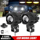 2X Amber/white Led Pods Work Light Bar Spot Fog Driving Lamp Offroad Suv Truck. Fixed Price $48.98.