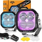 Auxbeam Rgb 3" 116W Led Driving Lights Pods Offroad Work 7 Colors Gradient. Fixed Price $152.99.