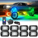 Mictuning 8 Pods Rgb+ic Led Rock Lights Bluetooth App Chasing Neon Glow Kits. Fixed Price $110.31.