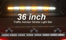 Aspl 36" 32LED Traffic Advisor Light Bar Warning Emergency Strobe Dire. Fixed Price $69.55.