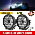 Pair 5" Inch Led Work Light Pods Spot Flood Combo Fog Lamp Offroad Driving White. Fixed Price $149.99.
