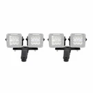 Go-rhino 730230T Windshield Cowl Mount Kit 3" X Dual Cubes For Jeep Wrangler. Fixed Price $86.99.