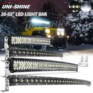 Curved 20 26 32 38 44 50 Led Light Bar Single/tri Row Off Road Driving Atv Suv. Fixed Price $119.99.