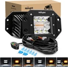 2PCS 42W Light Pods Flush Mount Spot Flood Amber White Strobe 6 Modes Memory Fun. Fixed Price $75.62.