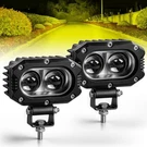 Uni-shine 2 Pcs Amber Led Pod Lights 4 Inch Off Road Spot Driving Cub. Fixed Price $70.98.
