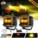 Colight 5" Side Shooter Led Work Lights Bar Pods Fog Lamp Offroad Driving Amber. Fixed Price $138.88.