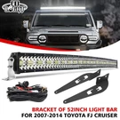 For 07-13 14 Toyota Fj Cruiser 52" Led Light Bar Curved+roof Mount Bracket+ Wire. Fixed Price $146.56.