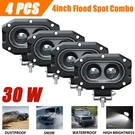 4X 4INCH 4000LM Led Work Light Bar Flood Spot Pod Offroad Fog Driving Atv Truck. Fixed Price $54.59.