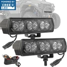 2X For Polaris Xpedition ADV-5 6" Cree Led Light Bar Spot Pods+ Plug Play Wiring. Fixed Price $49.59.