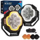 Mictuning K8 5-INCH 70W Led Light Pods Driving Fog Lamp Offroad White Amber Drl. Fixed Price $165.21.
