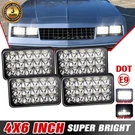 Fit Chevrolet Monte Carlo 1980 1981 1982 1983-1988 El Camino 4X6 Led Headlights. Fixed Price $46.63.