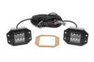 Rough Country 2" Square Flush Mount Cree Led Lights-pair Black Series, Spot Beam. Fixed Price $89.95.