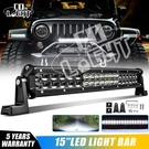 Dual Row 15INCH Led Light Bar Spot Flood Combo Work Lamp Car Atv Suv 16" 14". Fixed Price $42.98.