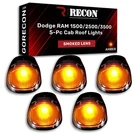 Recon Amber Led Smoked Lens Cab Roof Light 5-PIECE Set For Ram 1500 2500 3500. Fixed Price $164.26.