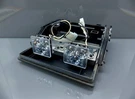 Whelen Justice - Black Center Base With Dual Takedown Lights & Side Dome Gaskets. Fixed Price $120.00.