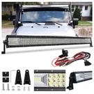 52INCH 3500W Tri Row Led Work Light Bar Off Road Spot Flood Combo Driving Suv. Fixed Price $69.87.