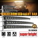 Slim Curved 20 26 32 38 44 50 Led Light Bar Single Row Off Road Driving Atv Suv. Fixed Price $89.69.